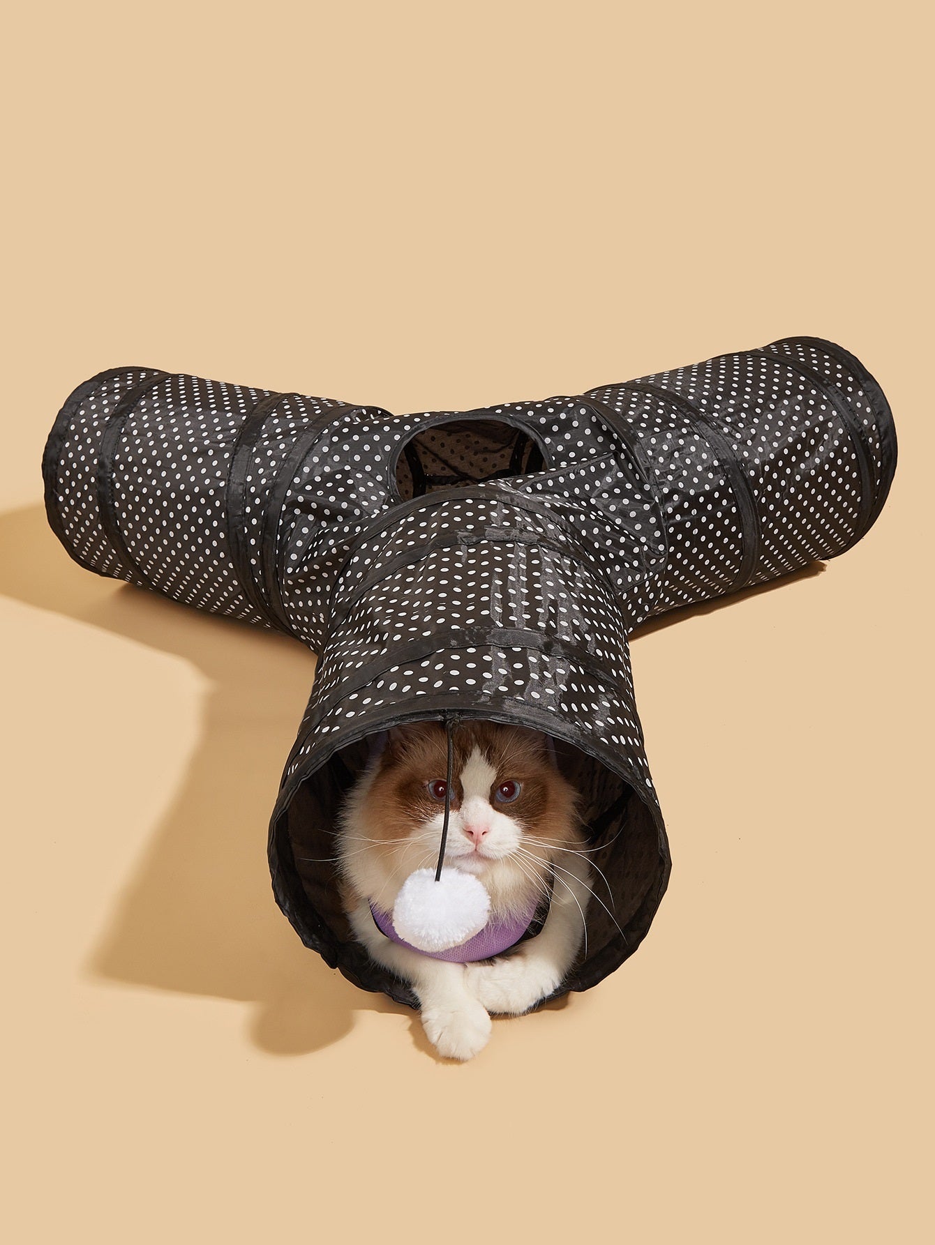 Collapsible Cat Tunnel Toy – Foldable Interactive Play Tunnel for Cats & Kittens